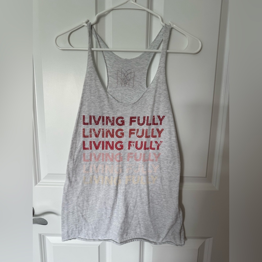 Mallory Ervin - Living Fully Gray Tank Top